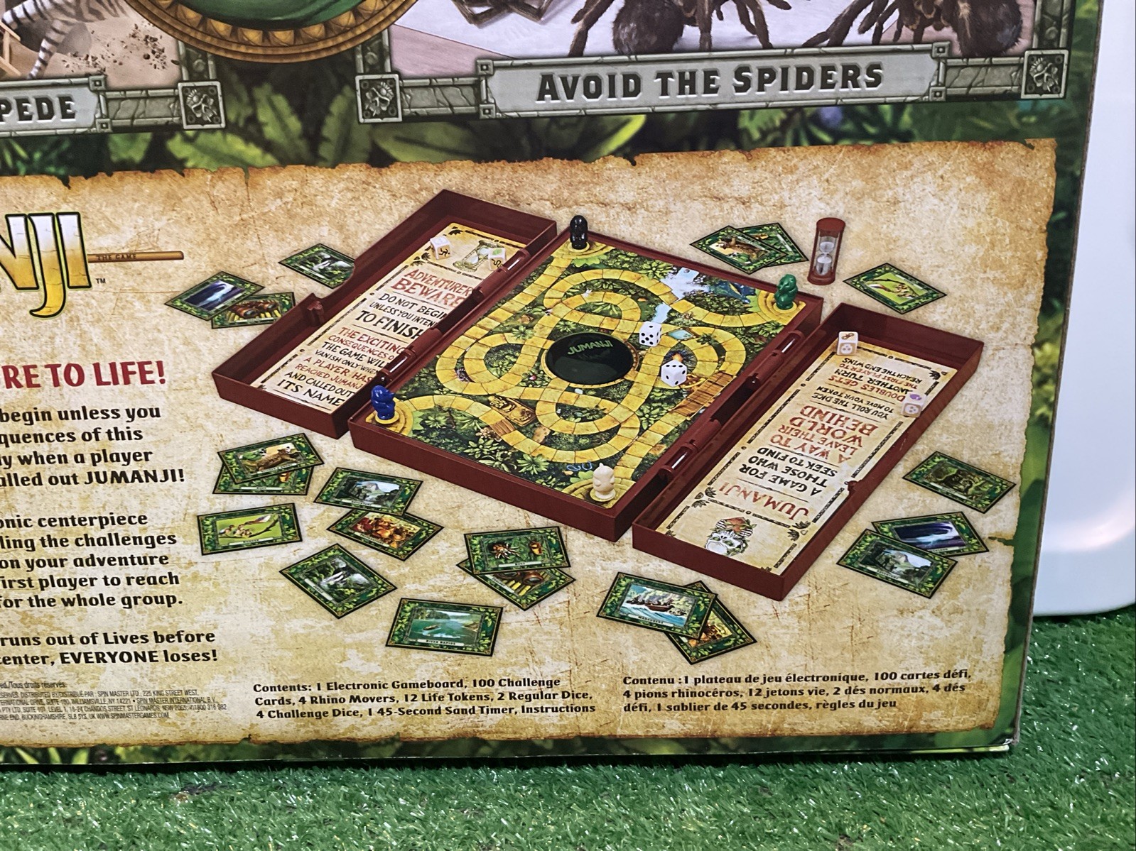 Jumanji Deluxe Electronic Adventure Board Game W/ Lights & Sound NIB New Sealed
