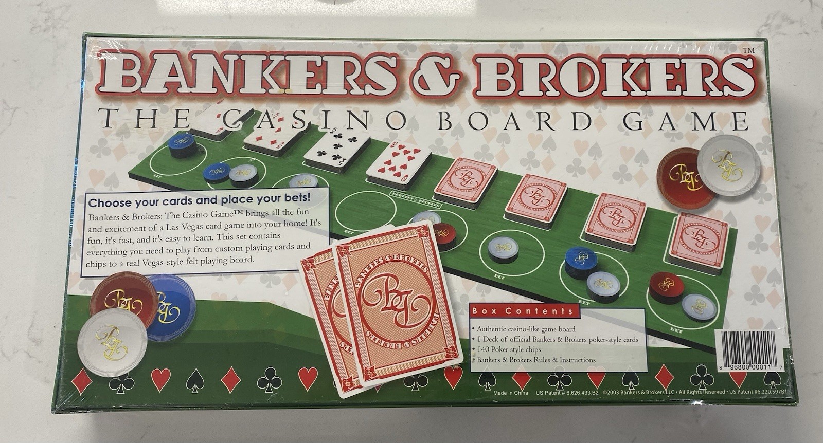 Bankers & Brokers The Casino Board Game Las Vegas Card Game Poker Style NEW