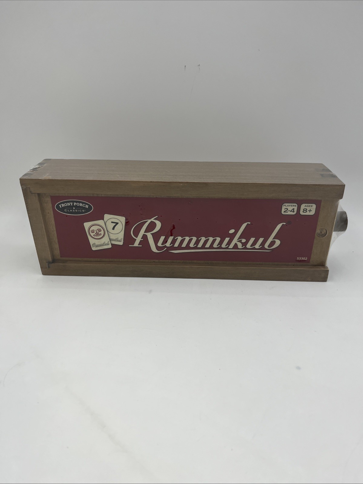 *NEW* Front Porch Classics Rummikub Vintage Edition All-Wood Storage Case
