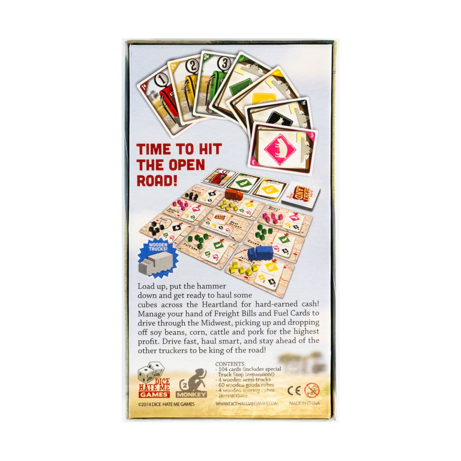 Dice Hate Me Boardgame Great Heart Land Hauling Co. Box EX/NM