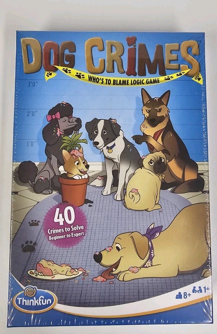 ThinkFun Dog Crimes Logic Game and Brainteaser for Boys and Girls Age 8 & Up
