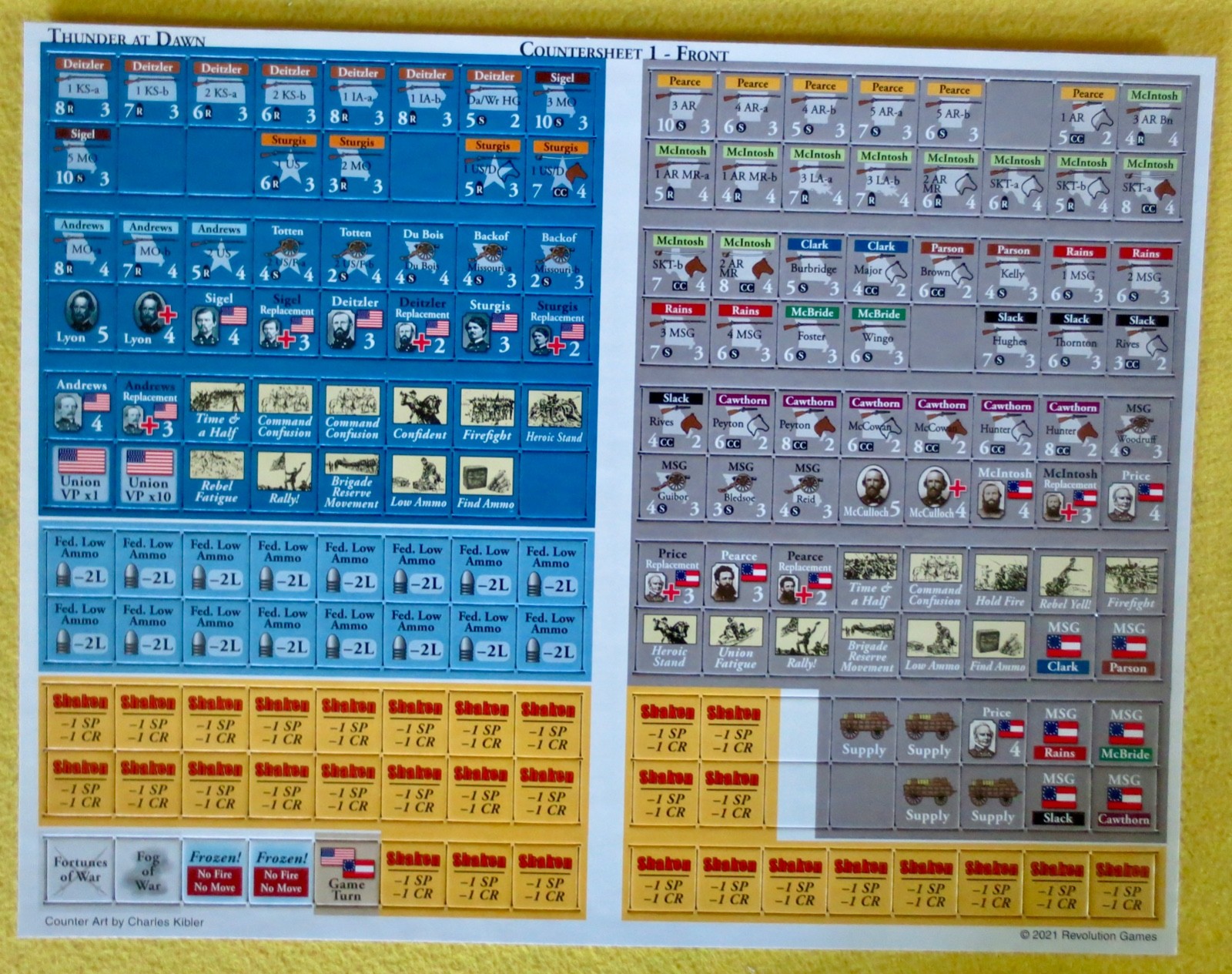 Thunder At Dawn: The Battle of Wilson’s Creek Revolution Games 2021 unpunched