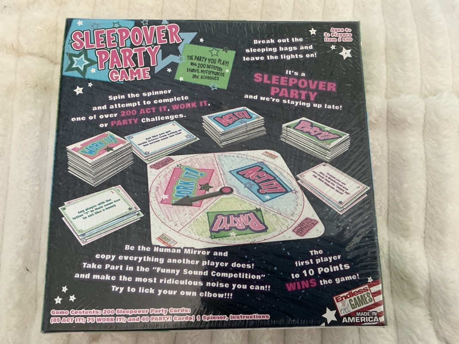 Sleepover Party Game The Party You Play! 200 Stunts Activites by Endless Games
