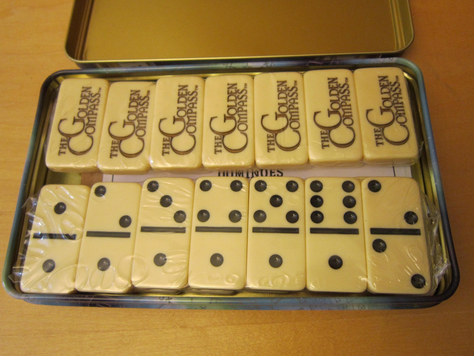 NEW SIGNATURE THE GOLDEN COMPASS DOMINOES STANDARD DOUBLE SIX SET VIC-THOR1