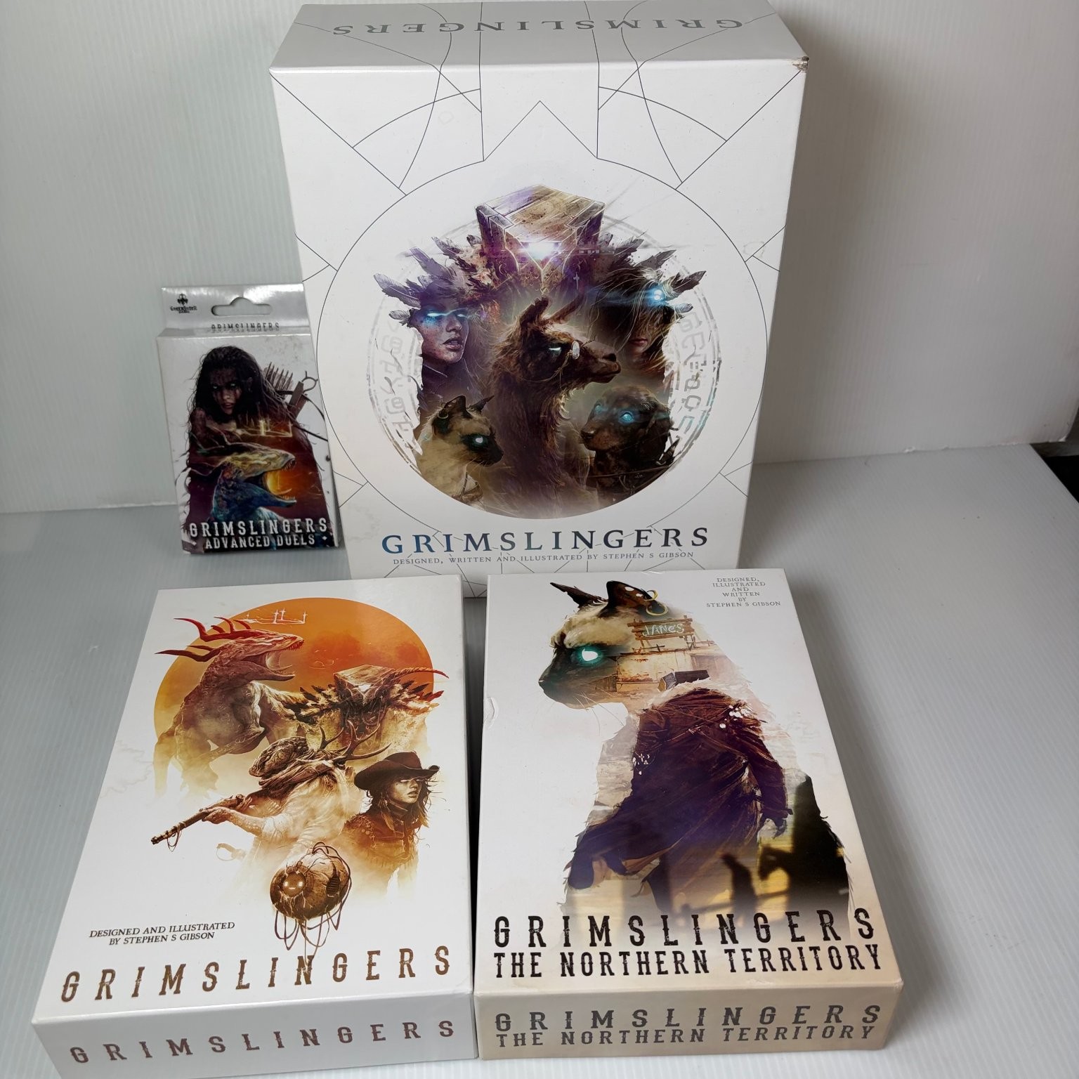 Grimslingers Board Game, Deluxe Box, Northern Territory & Advanced Duels Sets