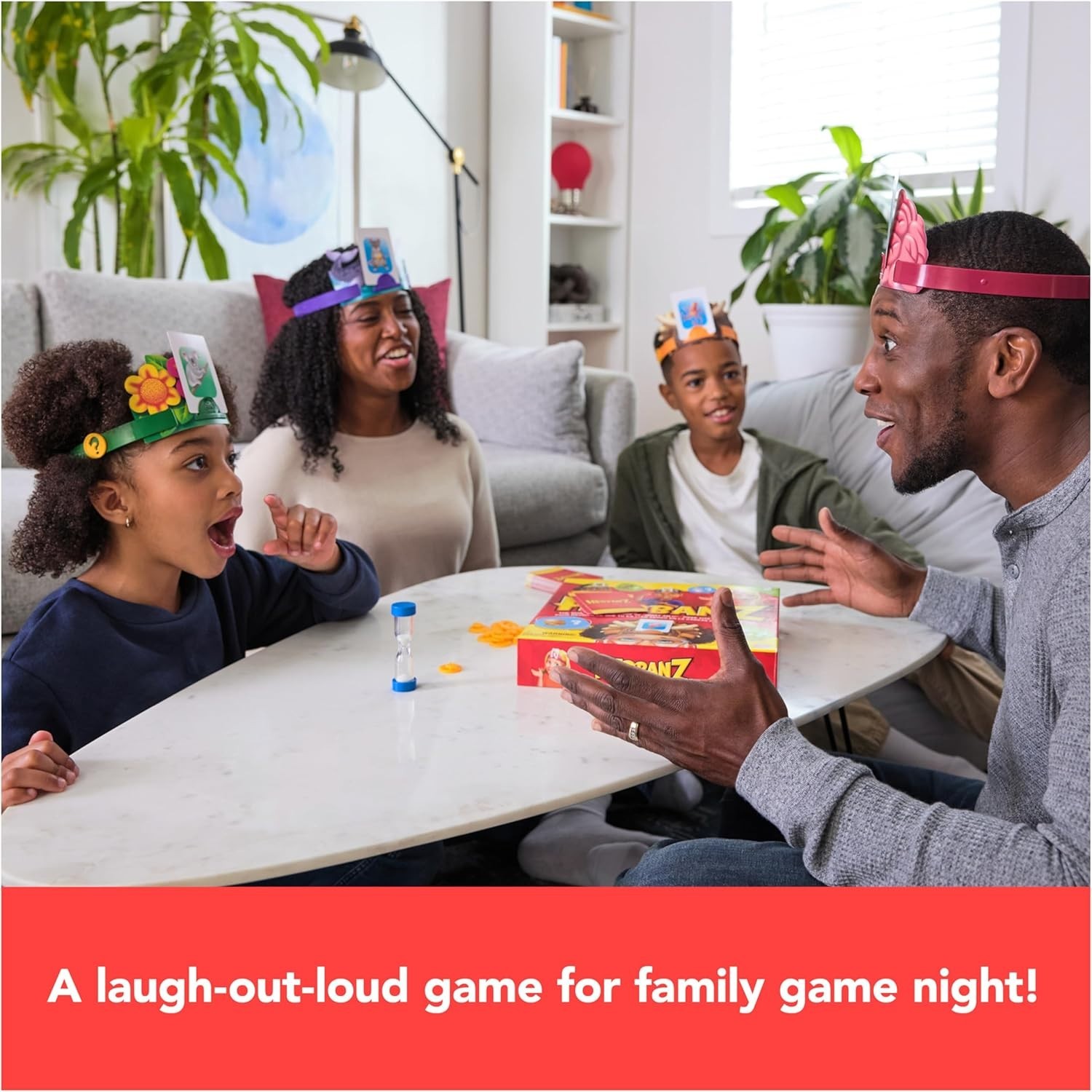 2023 Hedbanz with New Cards, Picture Guessing Board Game Age 6 & Up, 2-6 ppl