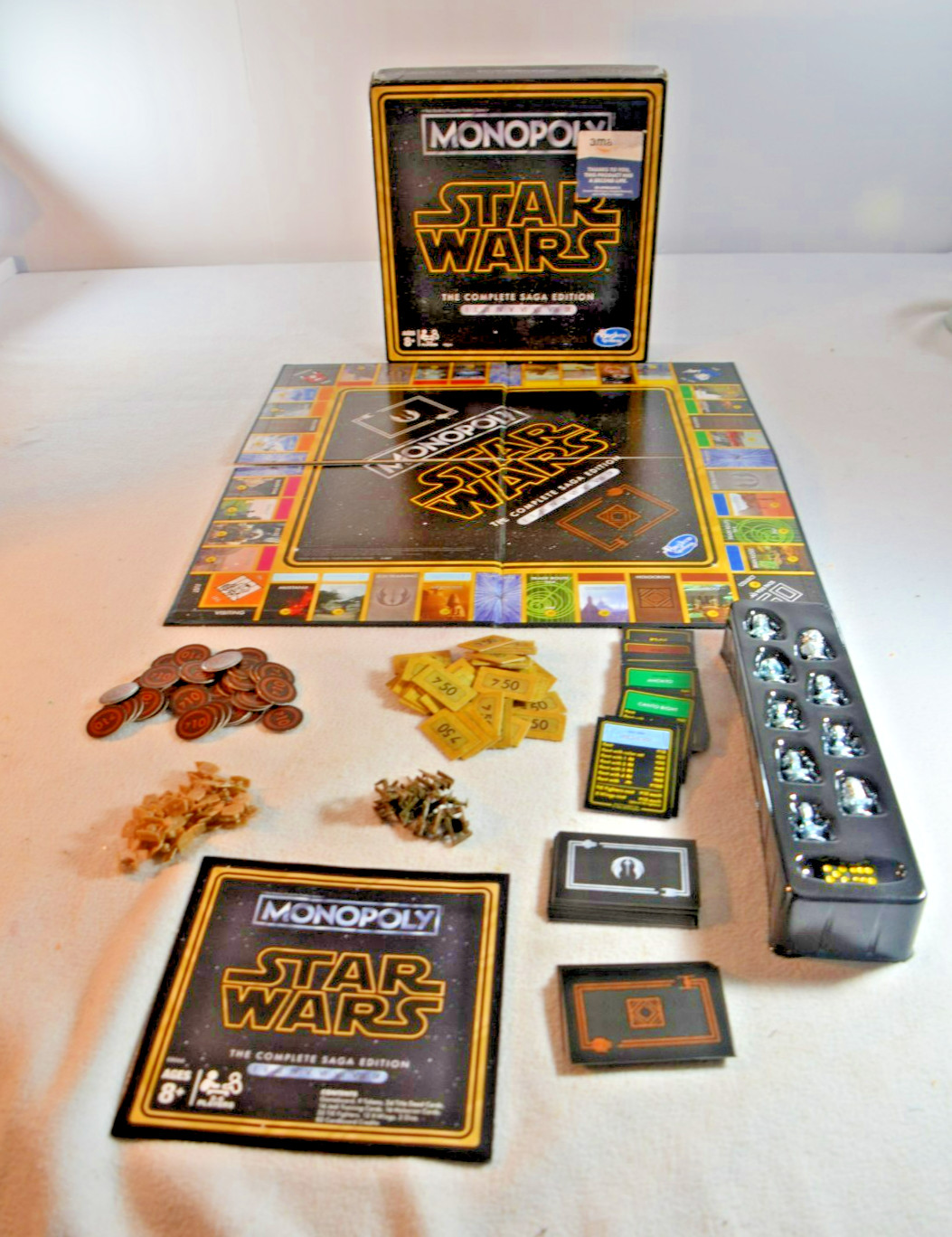 Monopoly Star Wars Board Game Saga Edition Ages 8-Up Complete