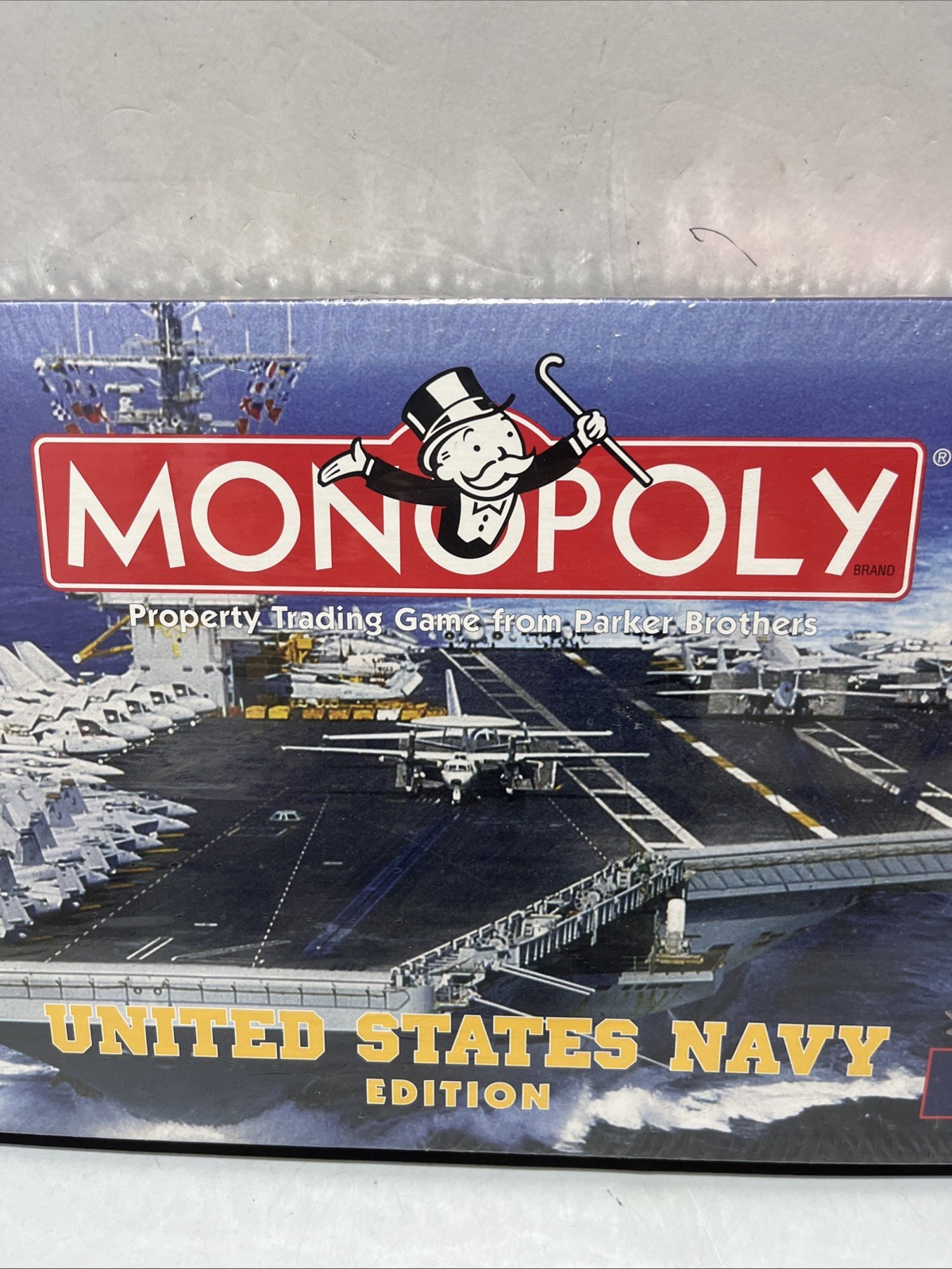 MONOPOLY United States Navy Edition Board Game Parker Bros NEW 1998 Pewter Token