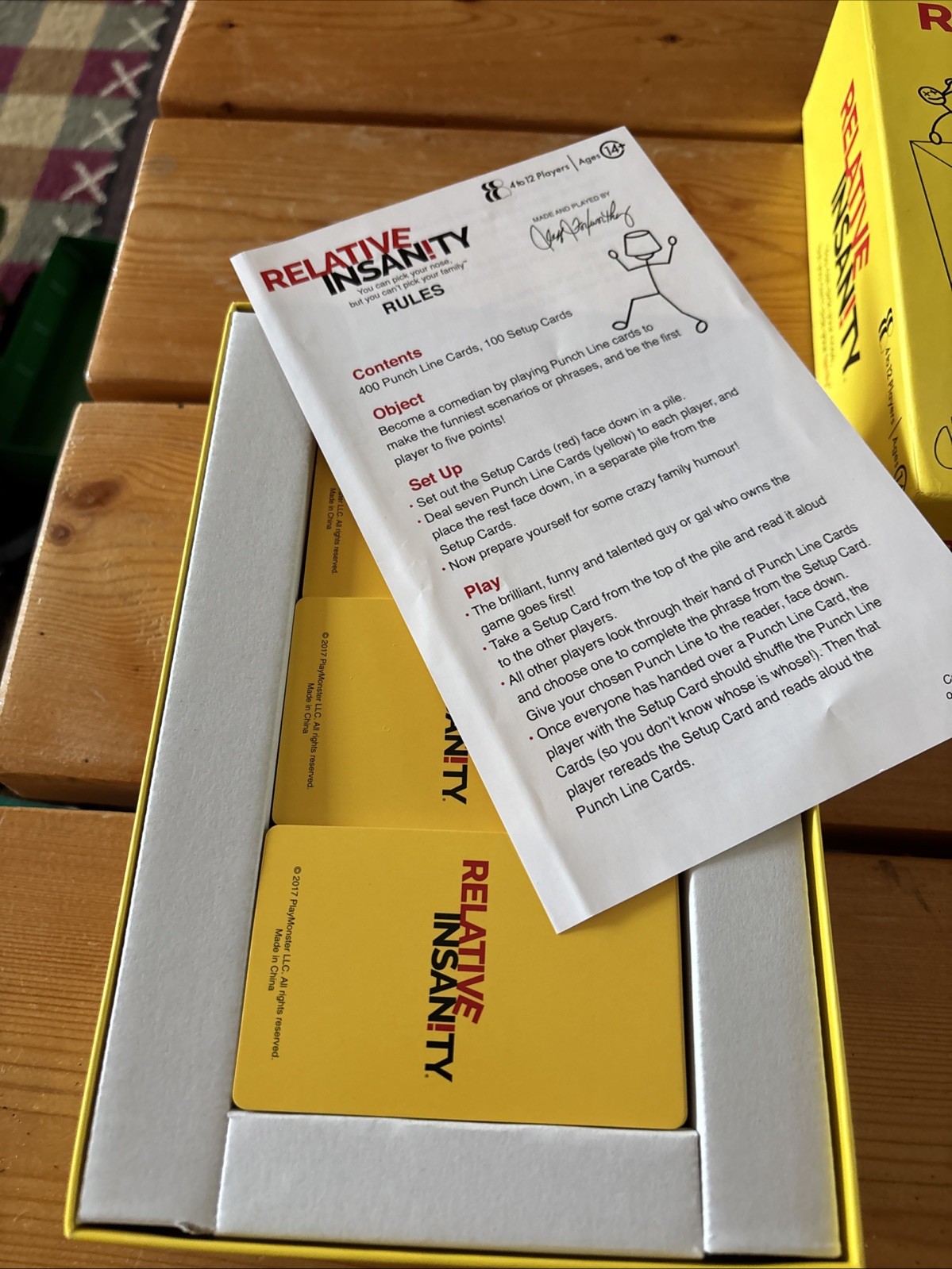 USED ONCE, 2018 Relative Insanity, Family Party Game, Jeff Foxworthy Card Game