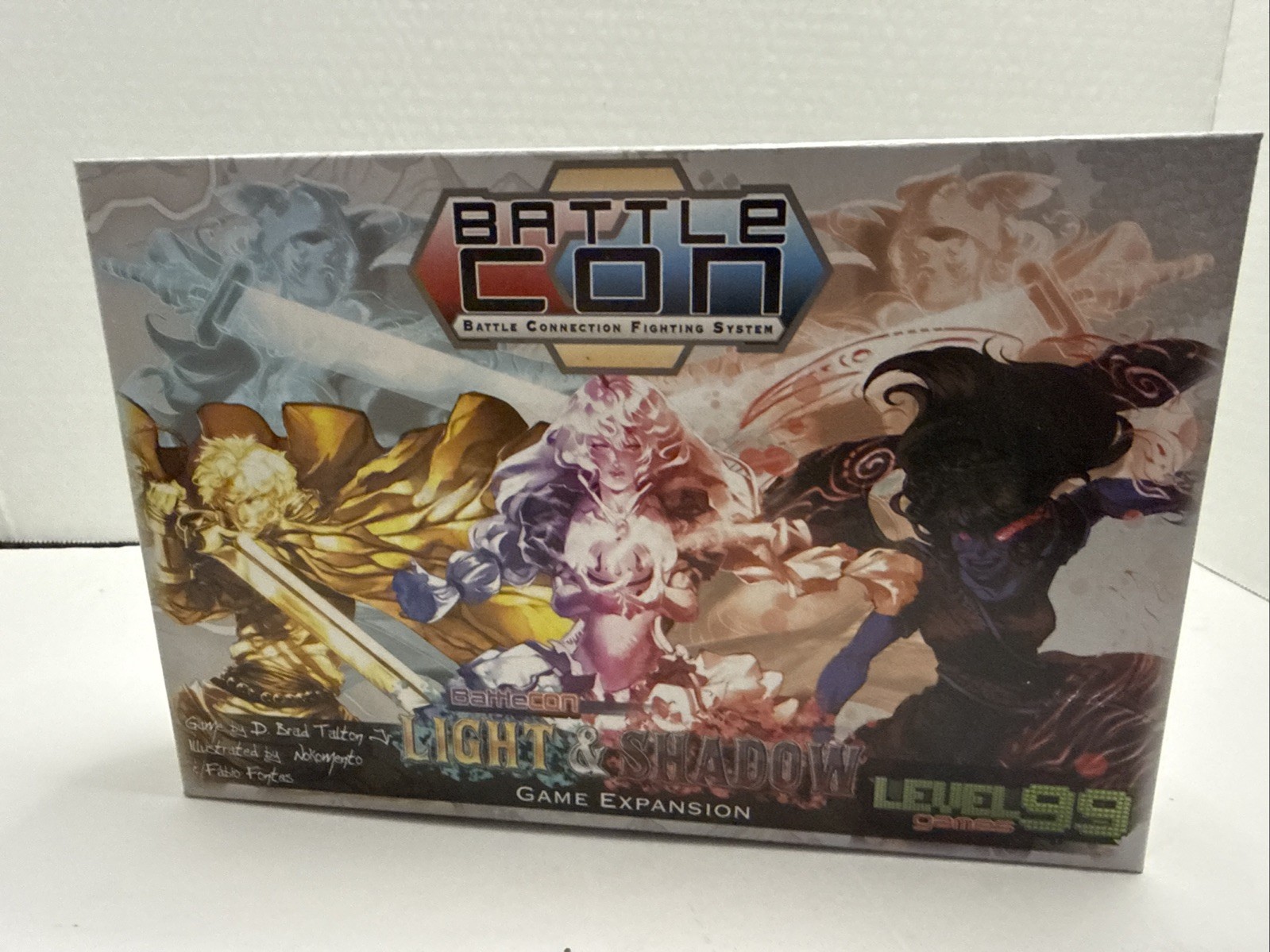 BattleCON: Light & Shadow Board Game [Level 99 Fighting Card Expansion] NEW/READ