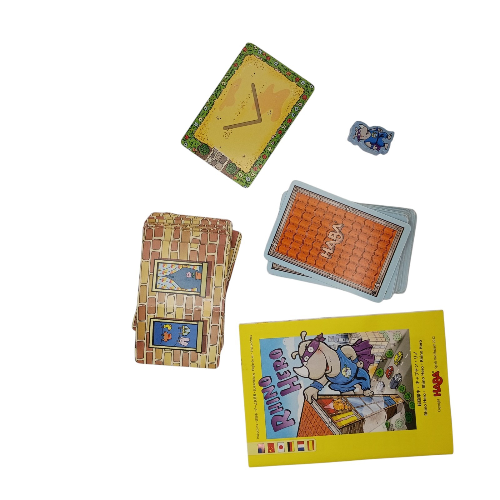 HABA Rhino Hero A Heroic Stacking Card Game for Ages 5 and Up 3-D 2-5 Players