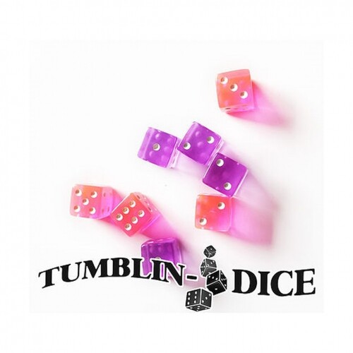 Tumblin-Dice Zusatzwürfel – pink – lila – je 4 Stück