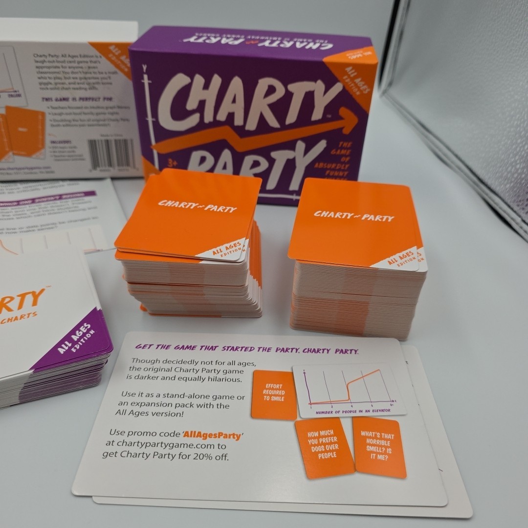 Charty Party! Hilarious Party Game ALL AGES Edition In EUC Complete