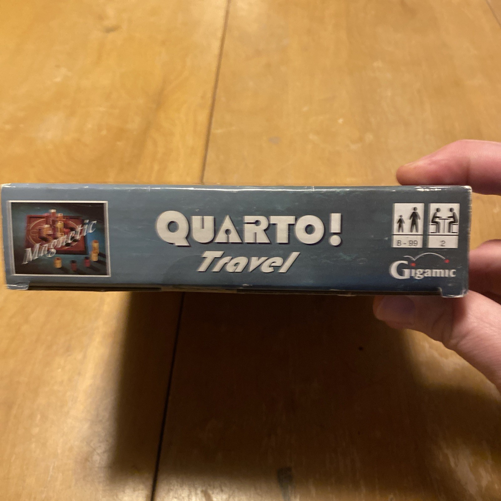 VINTAGE Travel Quarto Magnetic Wooden Board Game COMPLETE Gigamic 1991 Strategy