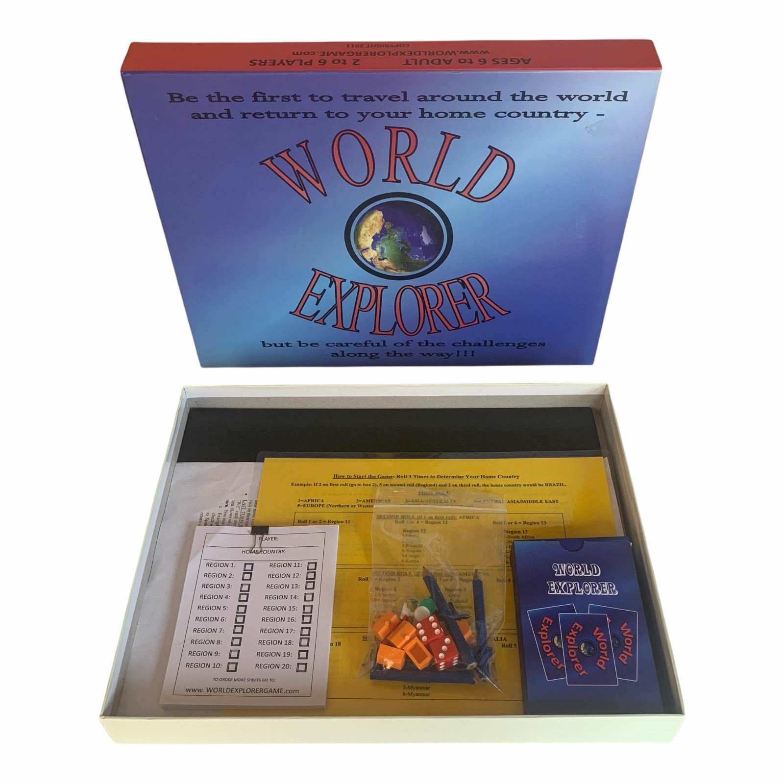 Geography Board Game World Explorer Home School Activity Social Studies COMPLETE