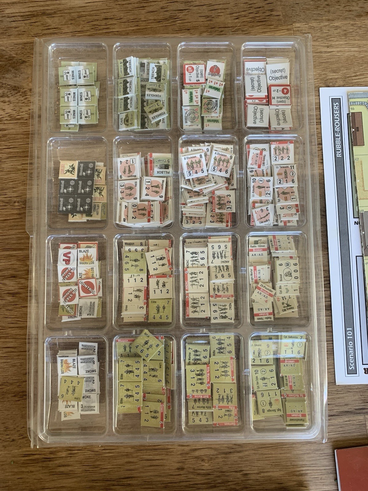 GMT Combat Commander GMT battle pack number 1-5, 7 Not sure complete Counters