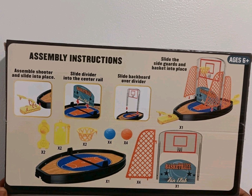 Championship Head 2 Head Basketball Tabletop Game Play Everywhere Sealed Parts