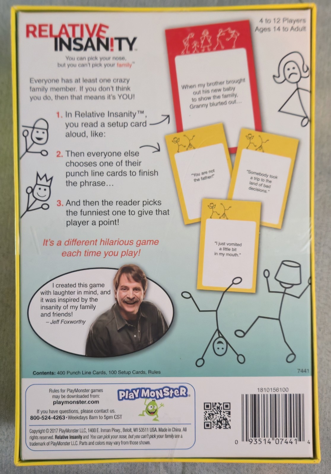Relative Insanity Game -Jeff Foxworthy- Brand New Factory Sealed Free Shipping