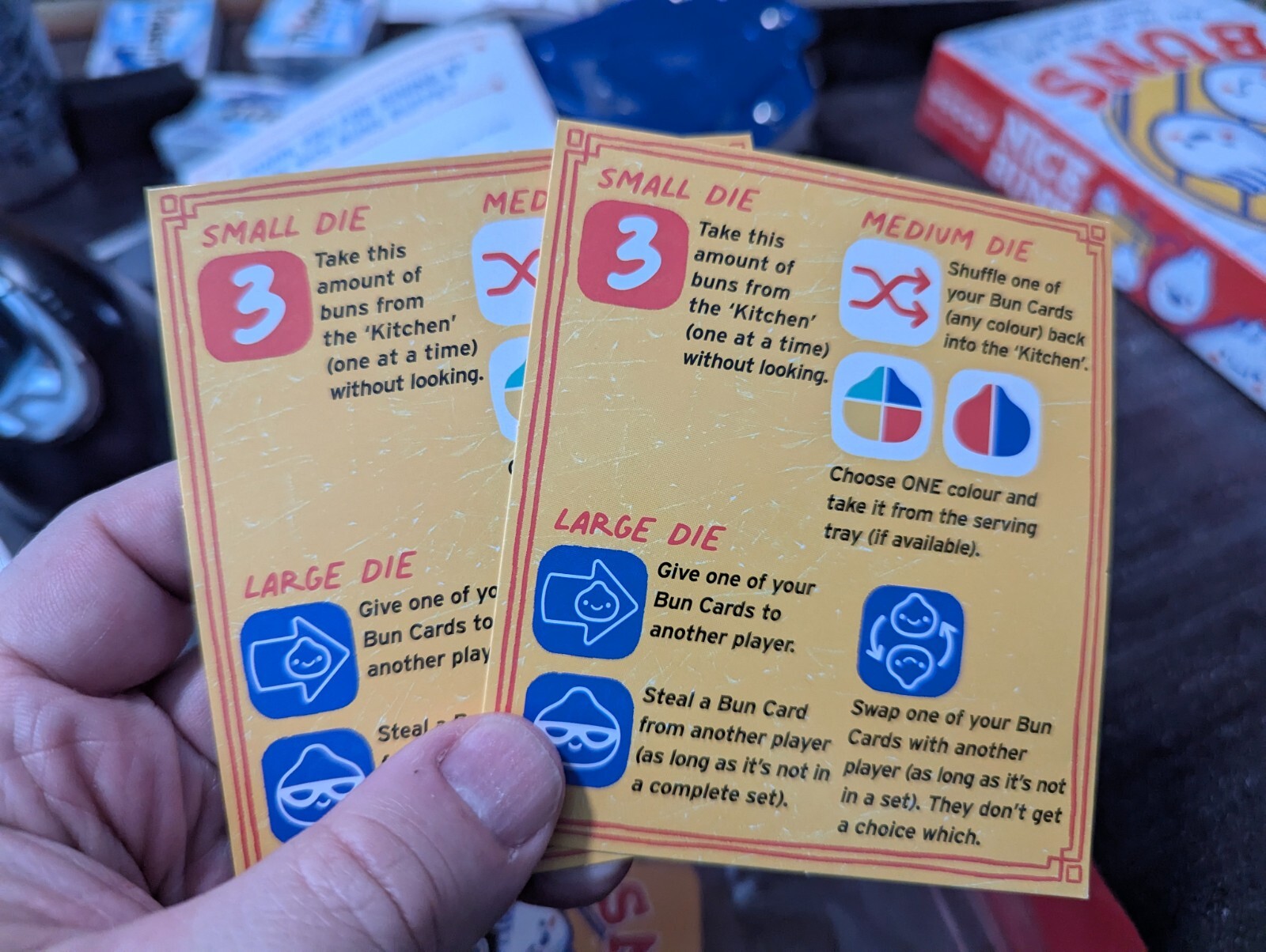 NICE BUNS Dice Card Game from Big Potato Games 100% COMPLETE 2023 OPENED BOX
