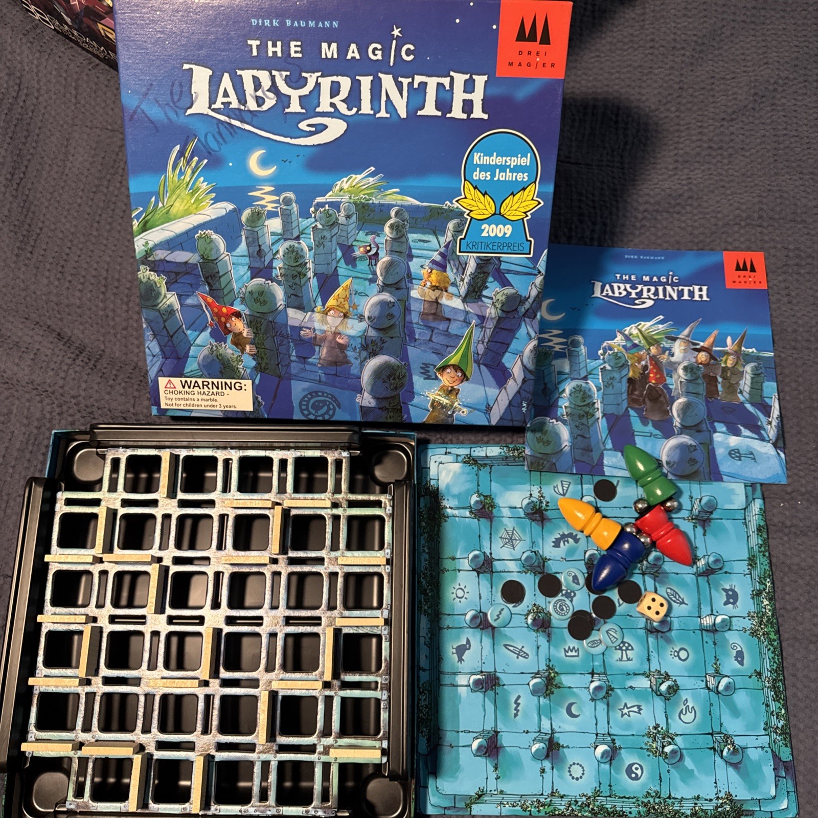 The Magic Labyrinth Game COMPLETE Drei Magier 2009 Maze Marbles Fantasy
