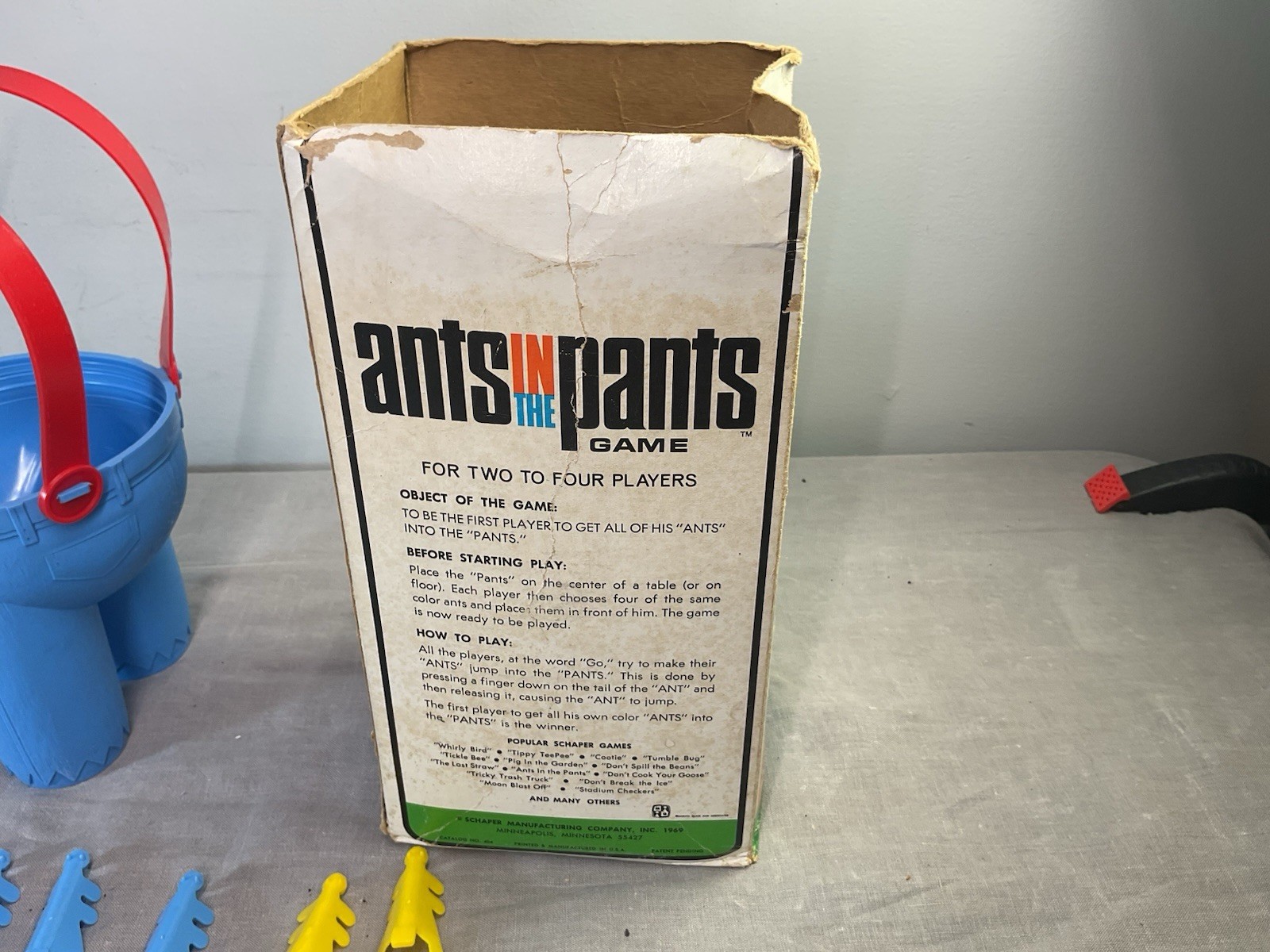 Schaper Ants in the Pants 1969 child game vintage Ages 3-10 Complete Free Ship
