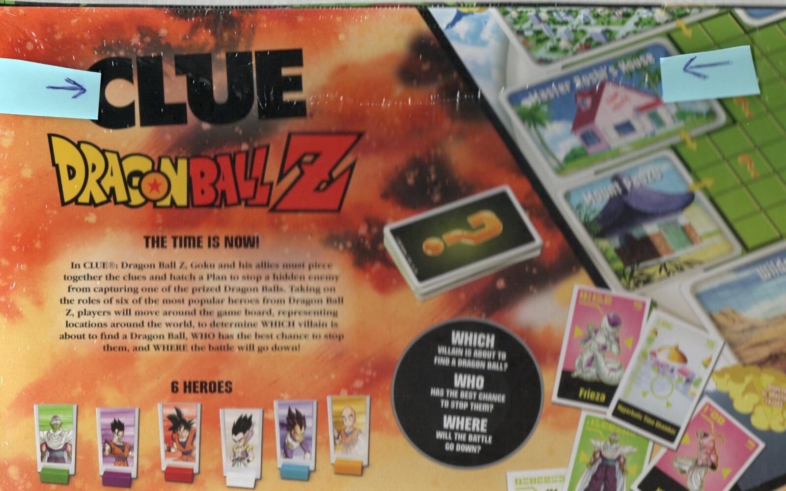 Dragon Ball Z CLUE 8+ 2-6 PLAYERS 60+ MINUTES + FREE DVD