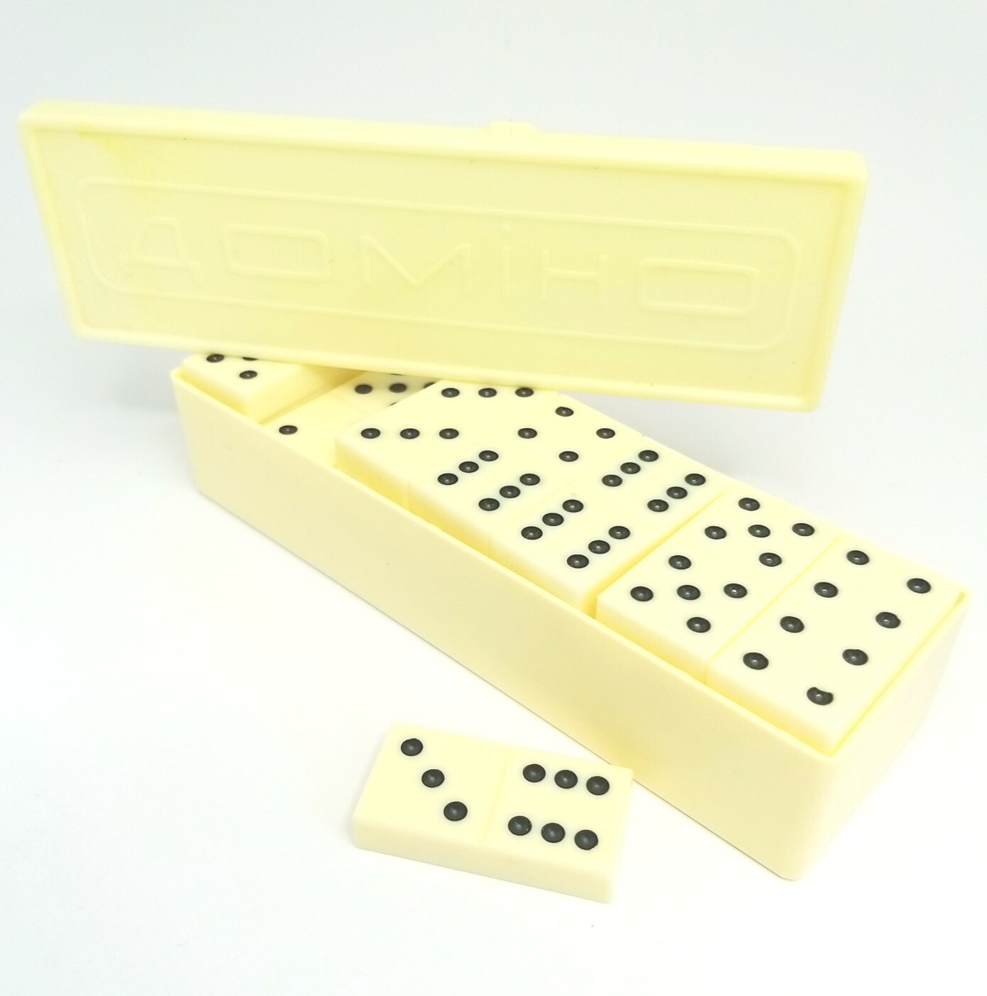 DOMINOES IVORY DOMINO SET OF 28 TILES NEW Made in Ukraine SALE
