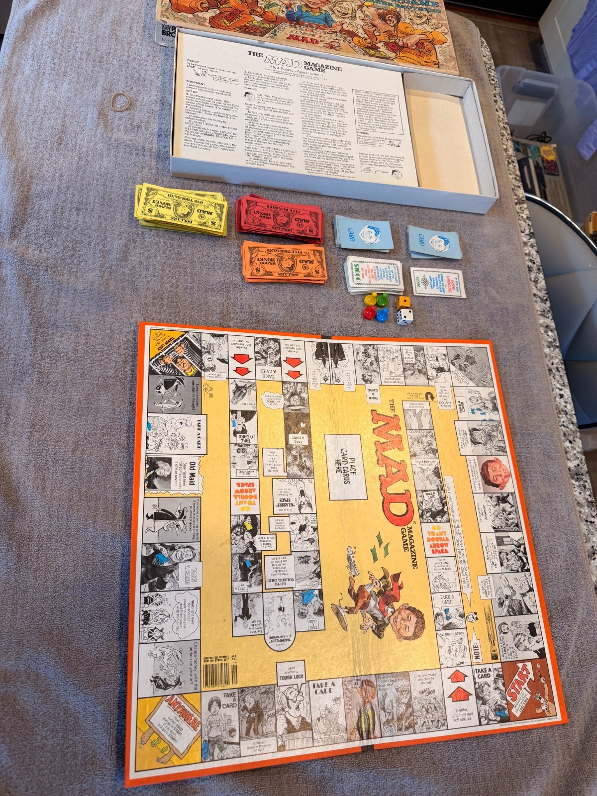 The Mad Magazine Game – Parker Brothers – 1979 – Vintage – 2 to 4 Players