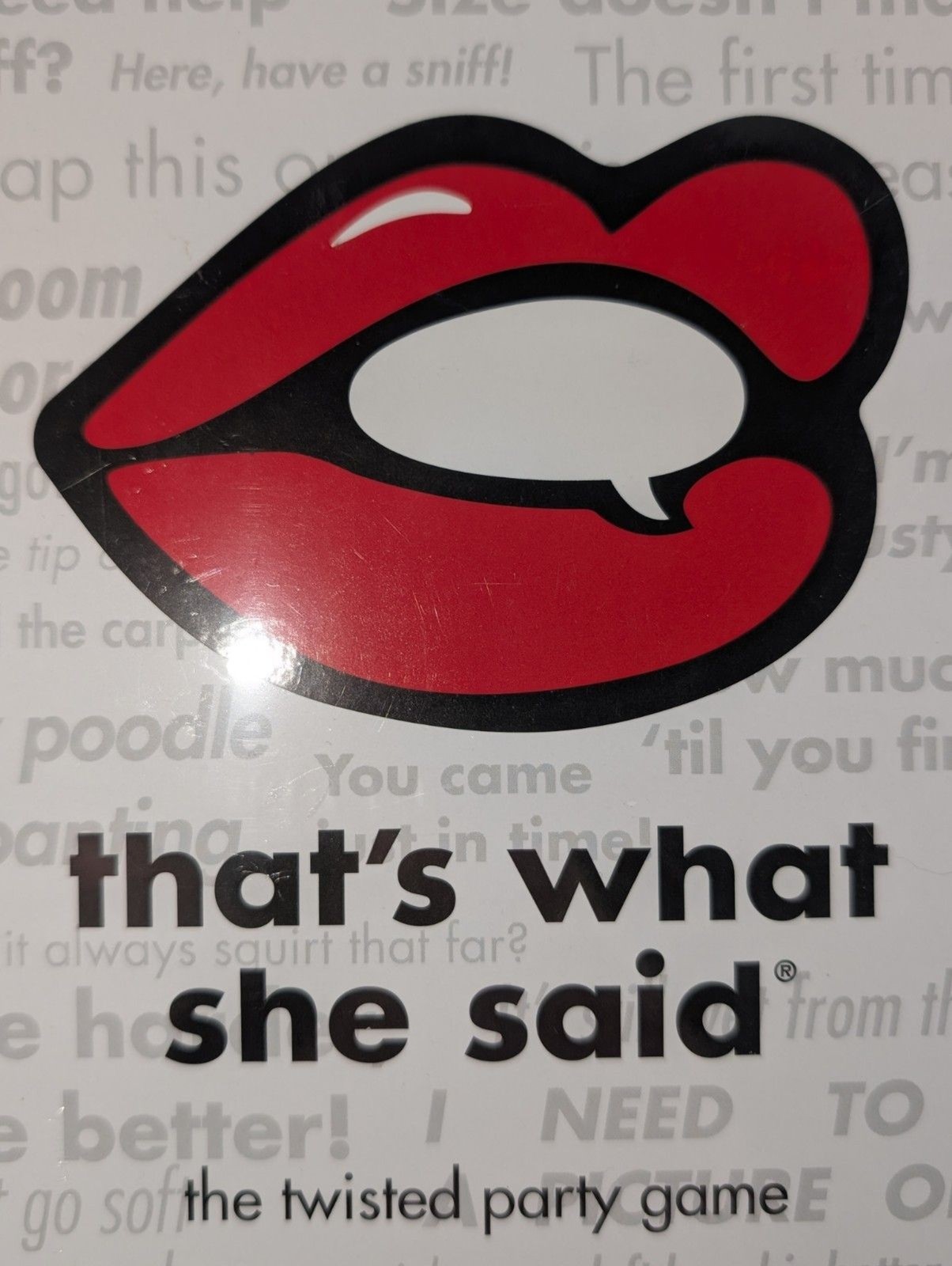 That’s What She Said The Twisted Party Game New Factory Sealed
