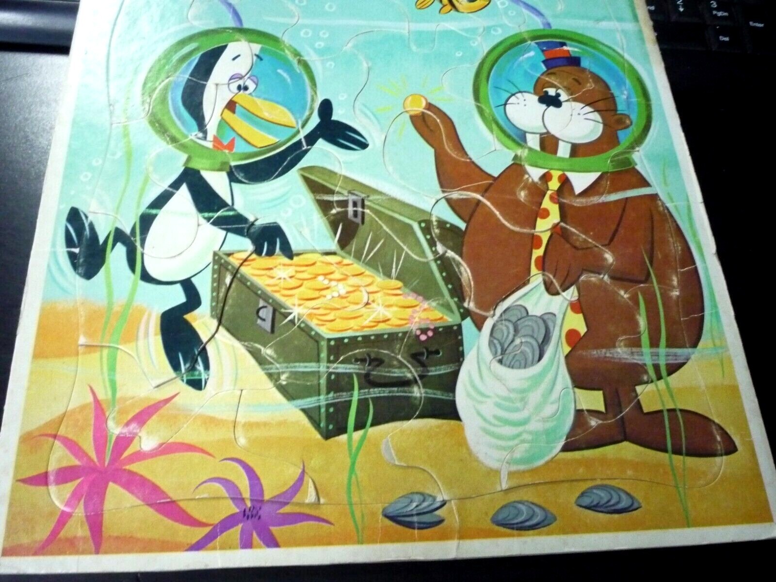 WHITMAN TENNESSEE TUXEDO Cartoon FRAME TRAY PUZZLE 1966 #4536 CHUMLEY