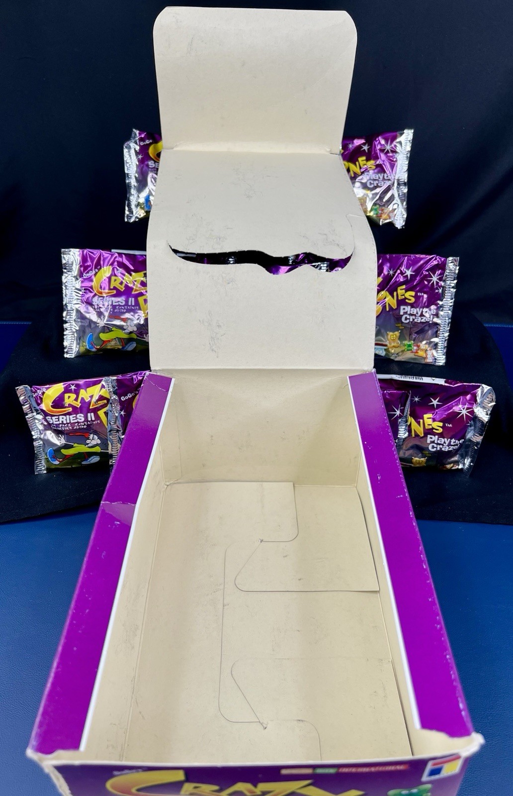 10 Sealed Packs GoGo’s Crazy Bones Things & Empty Display Box
