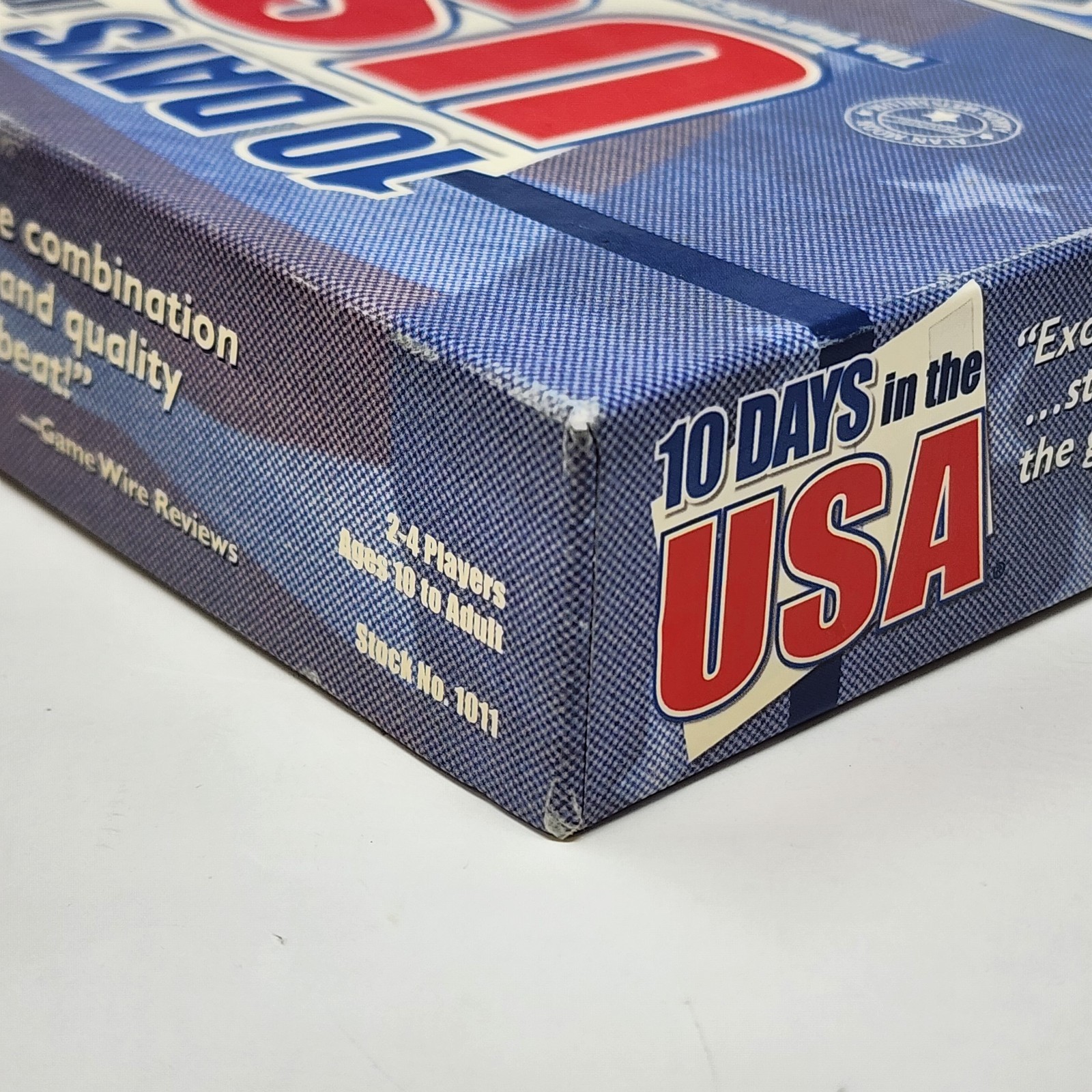 10 Days In The USA Board Game Out Of The Box Publishing 2003 Complete Pre-owned