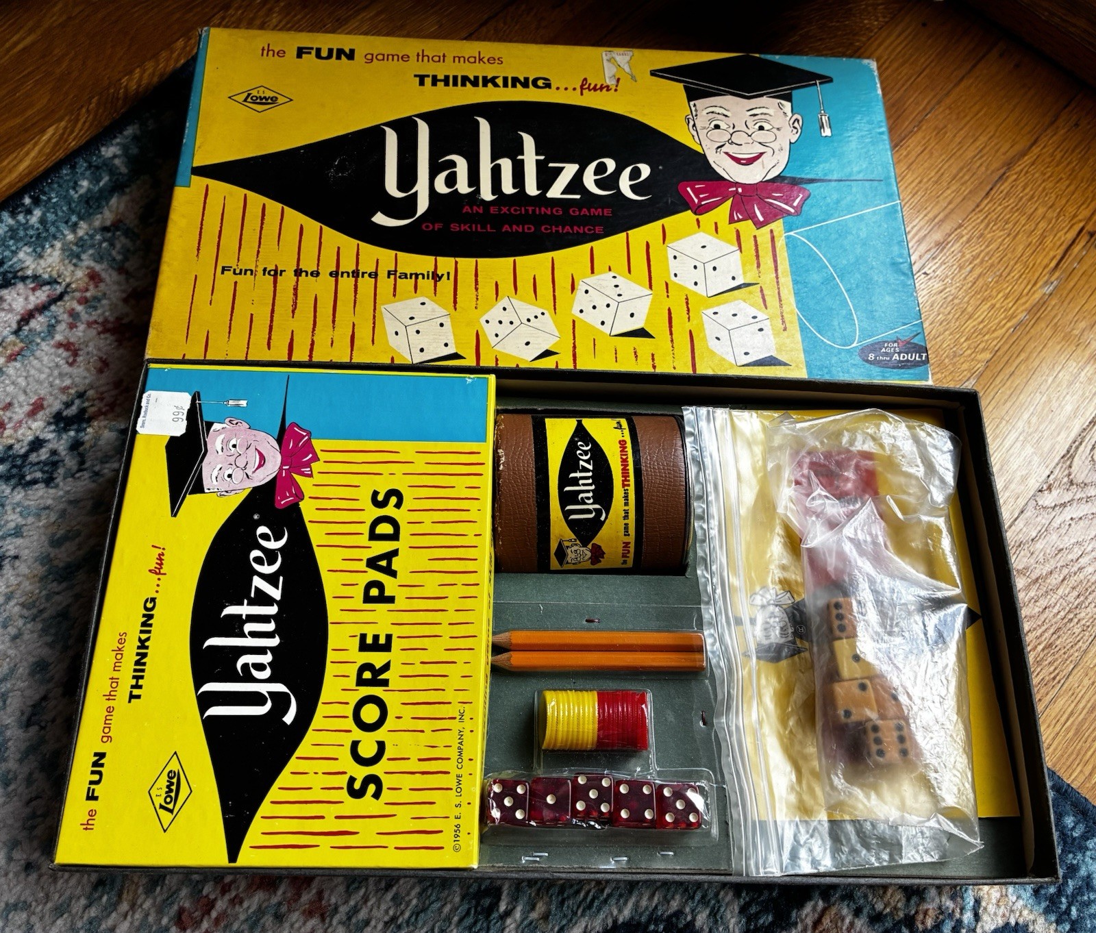 1967 Yahtzee Board Game New Never Played 100% Complete