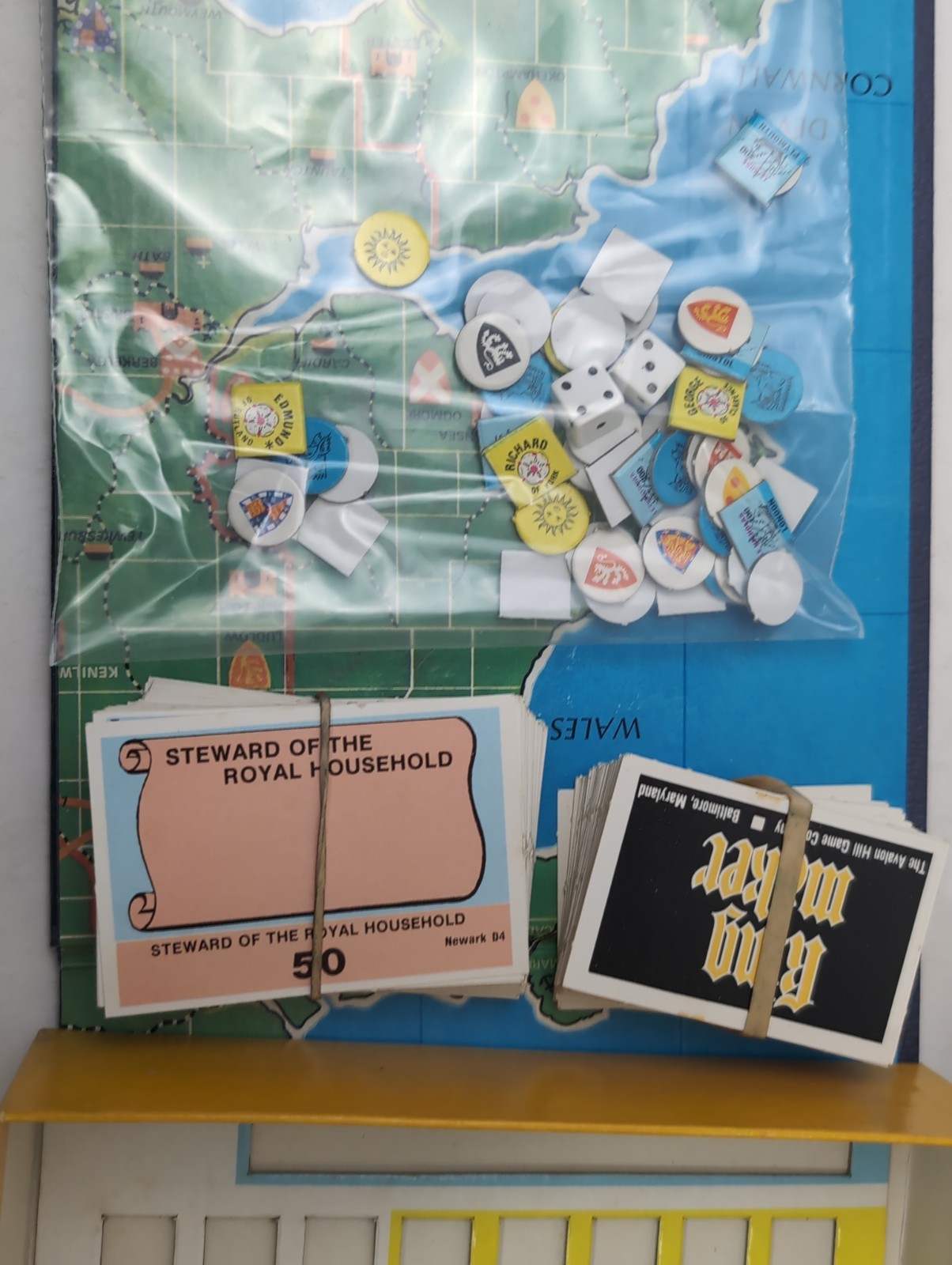 KINGMAKER “War Of The Roses- 15 Century” #818- Avalon Hill – Complete