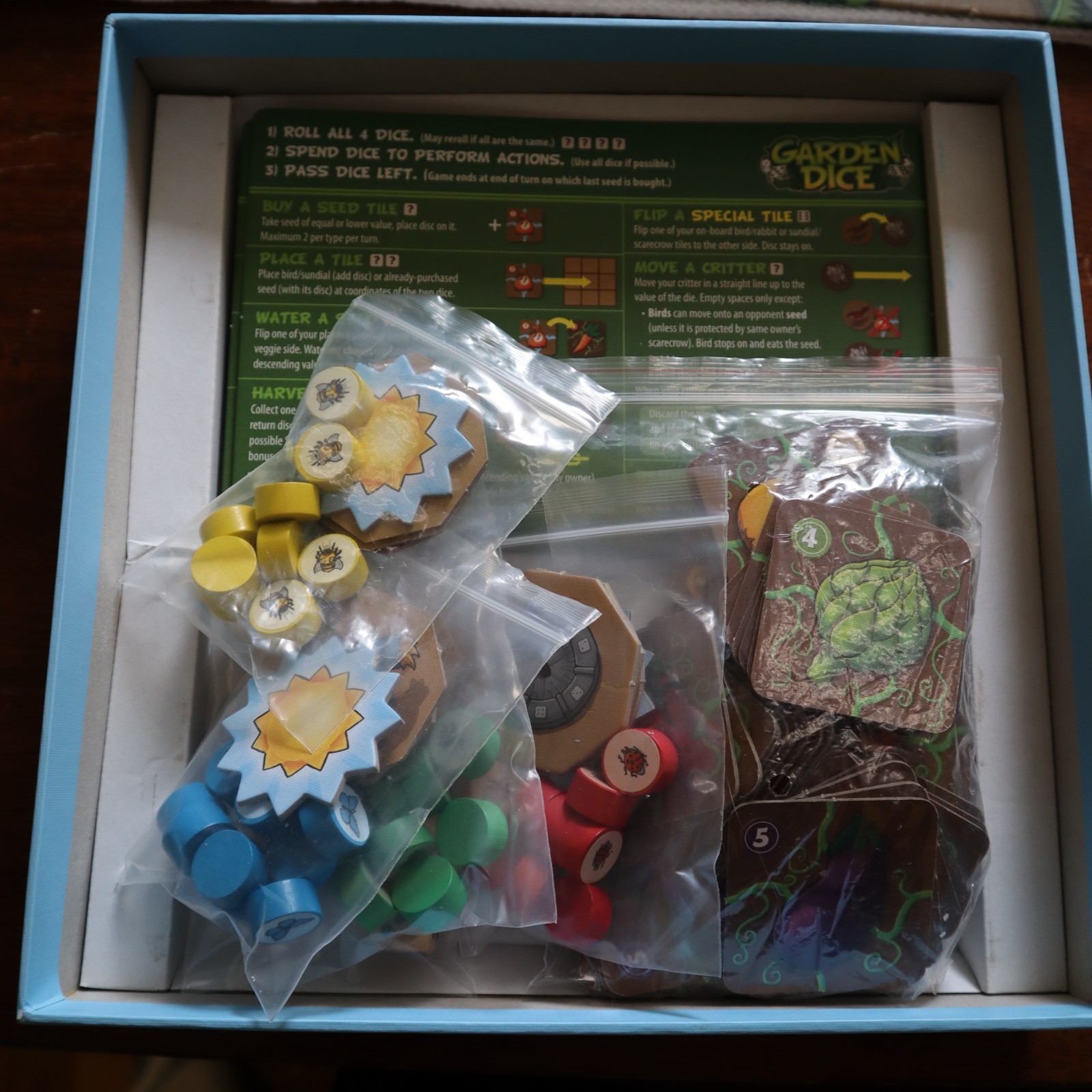 Garden Dice Board Game Family Strategy Game Night Complete