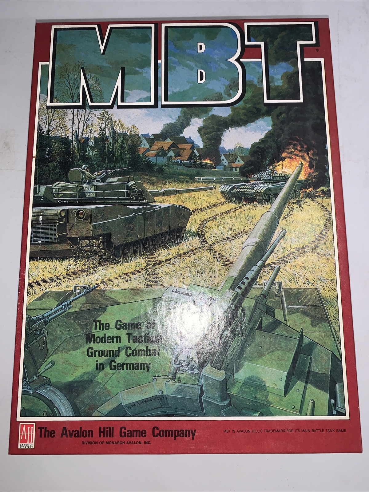 MBT Avalon Hill 1st Edition 1989 Modern Tactical Ground Combat Germany UNPUCNHED