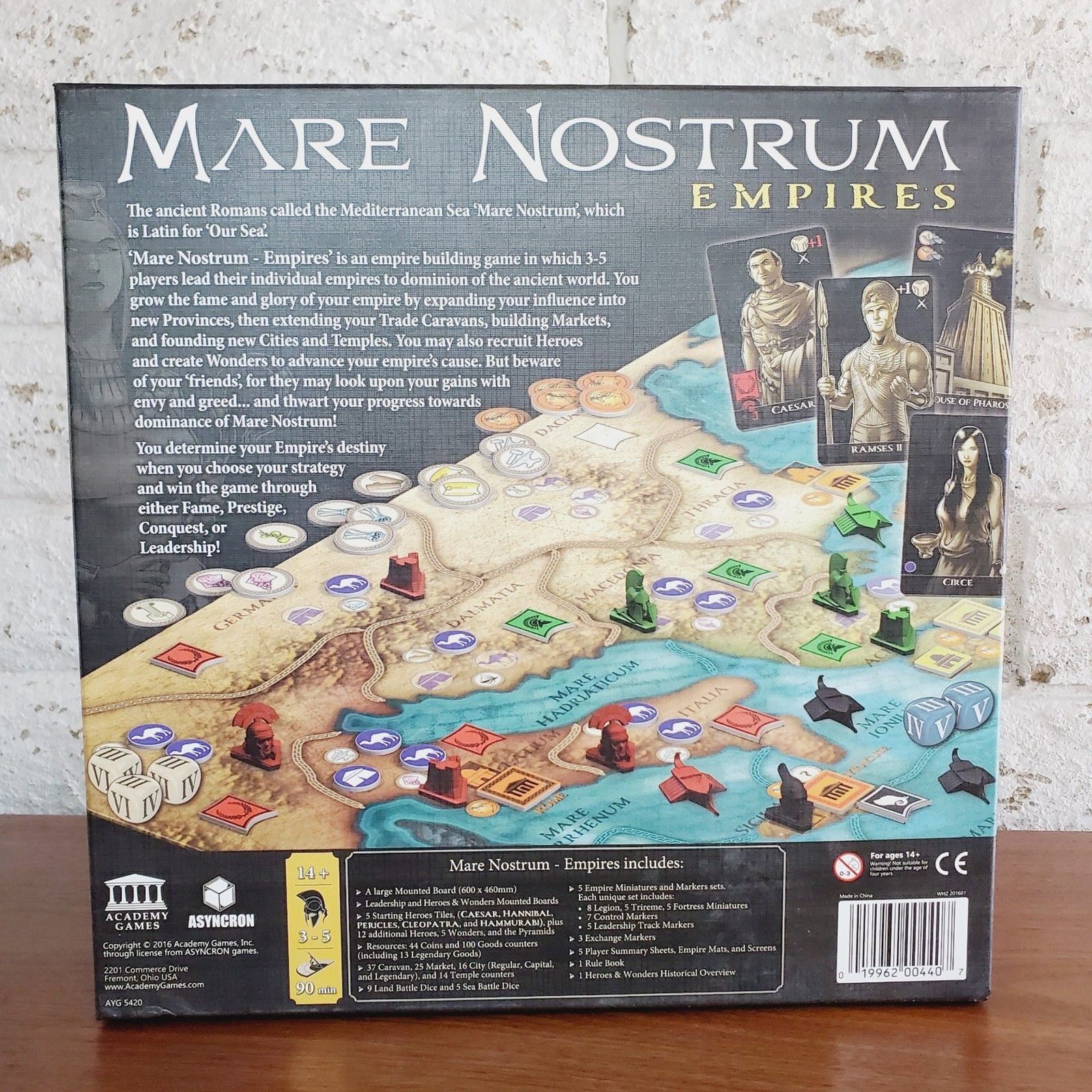 Academy Games Mare Nostrum Empires 2016 Board Game Pre Owned