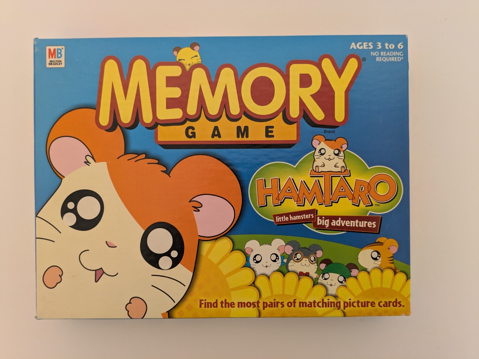 Hamtaro Memory Game COMPLETE Milton Bradley MB Hasbro 72 Cards 2002 Anime