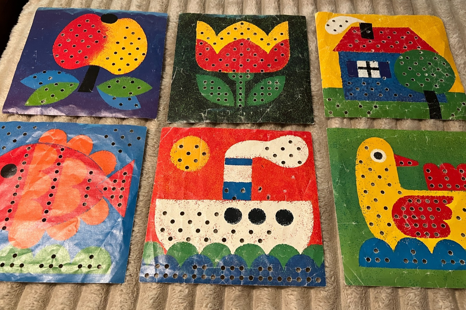 RAVENSBURGER STECKMOSAIK PEG BOARD ACTIVITY SET-GUC!
