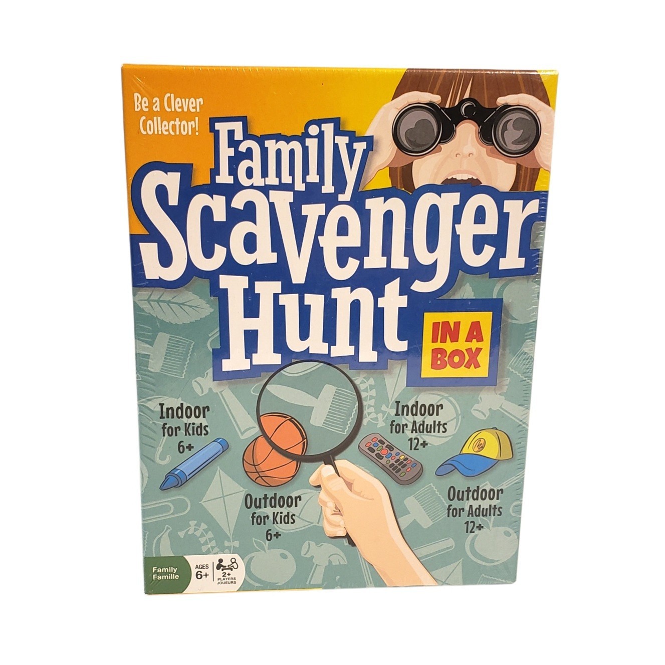 Family Scavenger Hunt In a Box Indoor Outdoor Game Ages 6+ Family Fun New Sealed