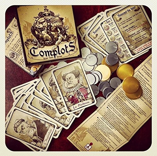 Complots Board Game, Black, Beige, L