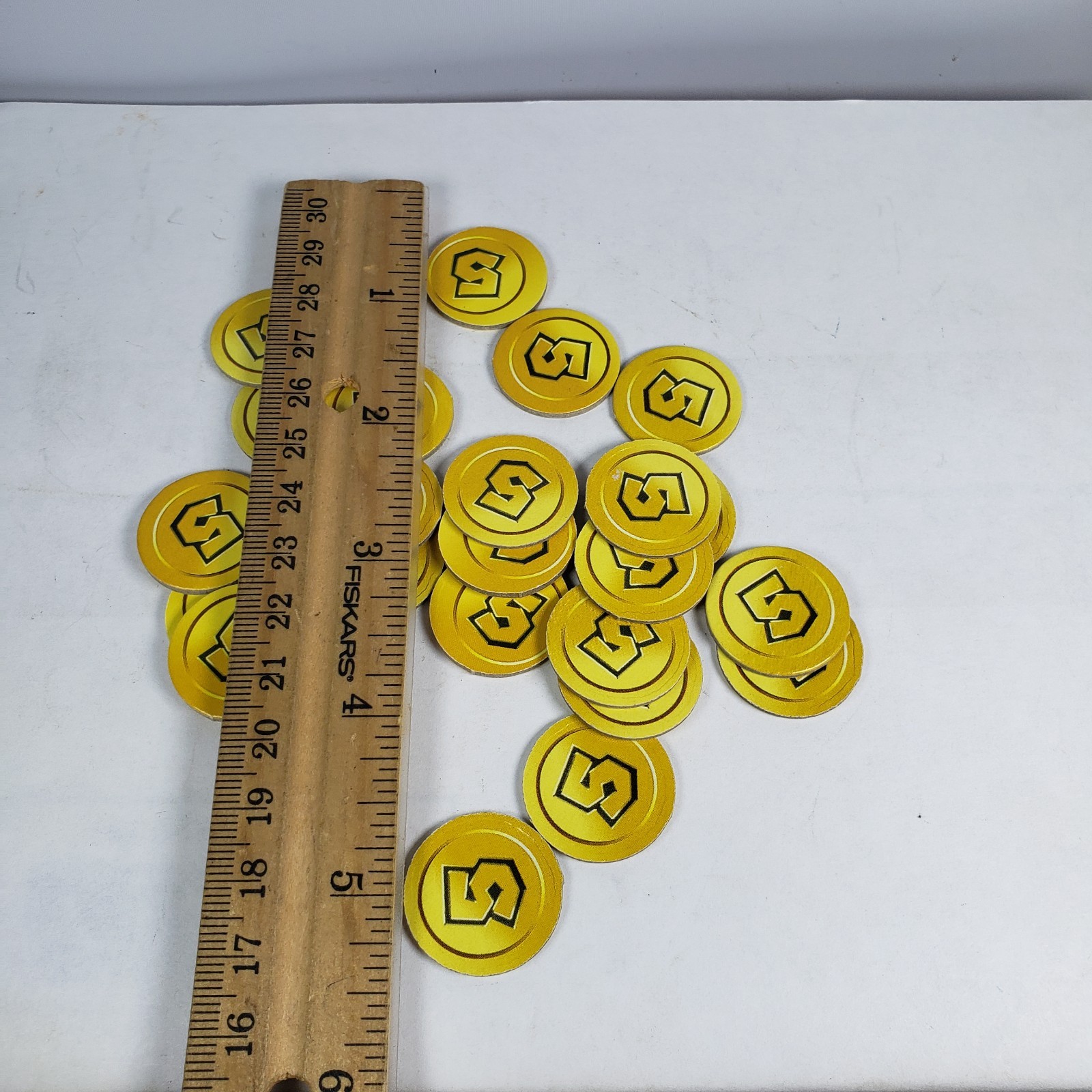 25 Monopoly Gamer Mario Kart $5 Golden Coins Replacement Pieces Parts