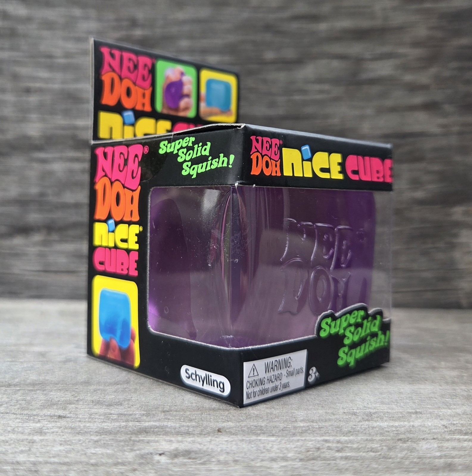 PURPLE NeeDoh Nice Cube Nee Doh Nicecube 2.25″ Squishy Stress Toy 100% AUTHENTIC