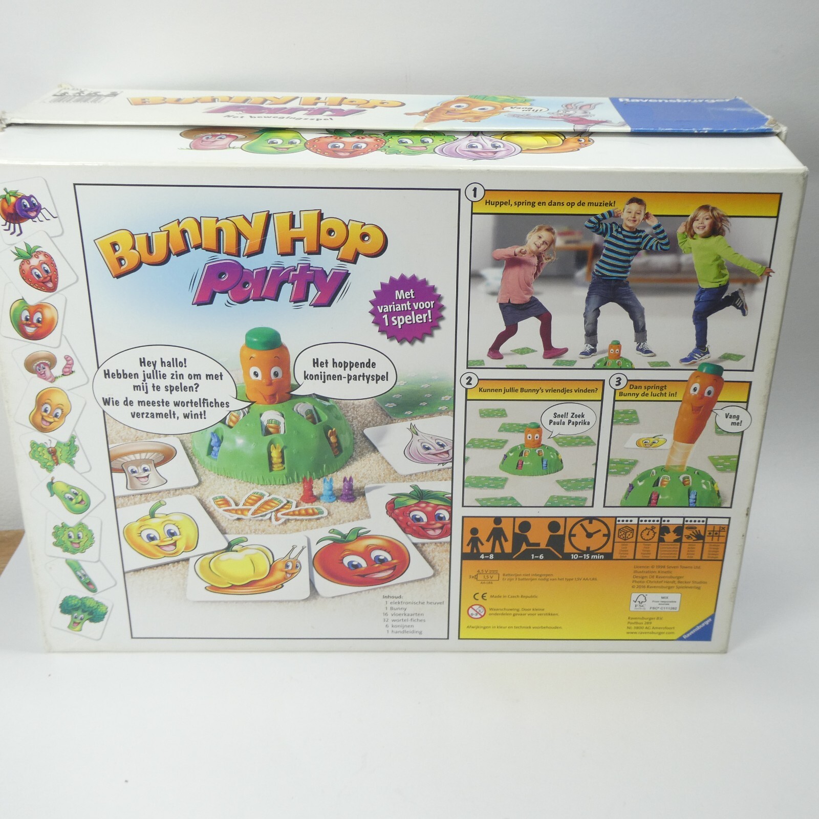 Bunny Hop Party Game Ravensburger Dutch Language Children 4-8 Years