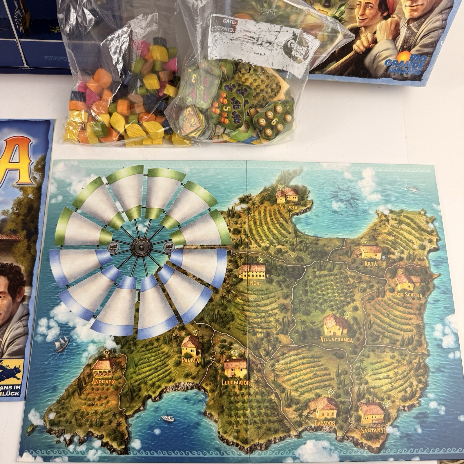 Finca Board Game Rio Grande Games Strategy Mallorcan Harvest 2009 Complete