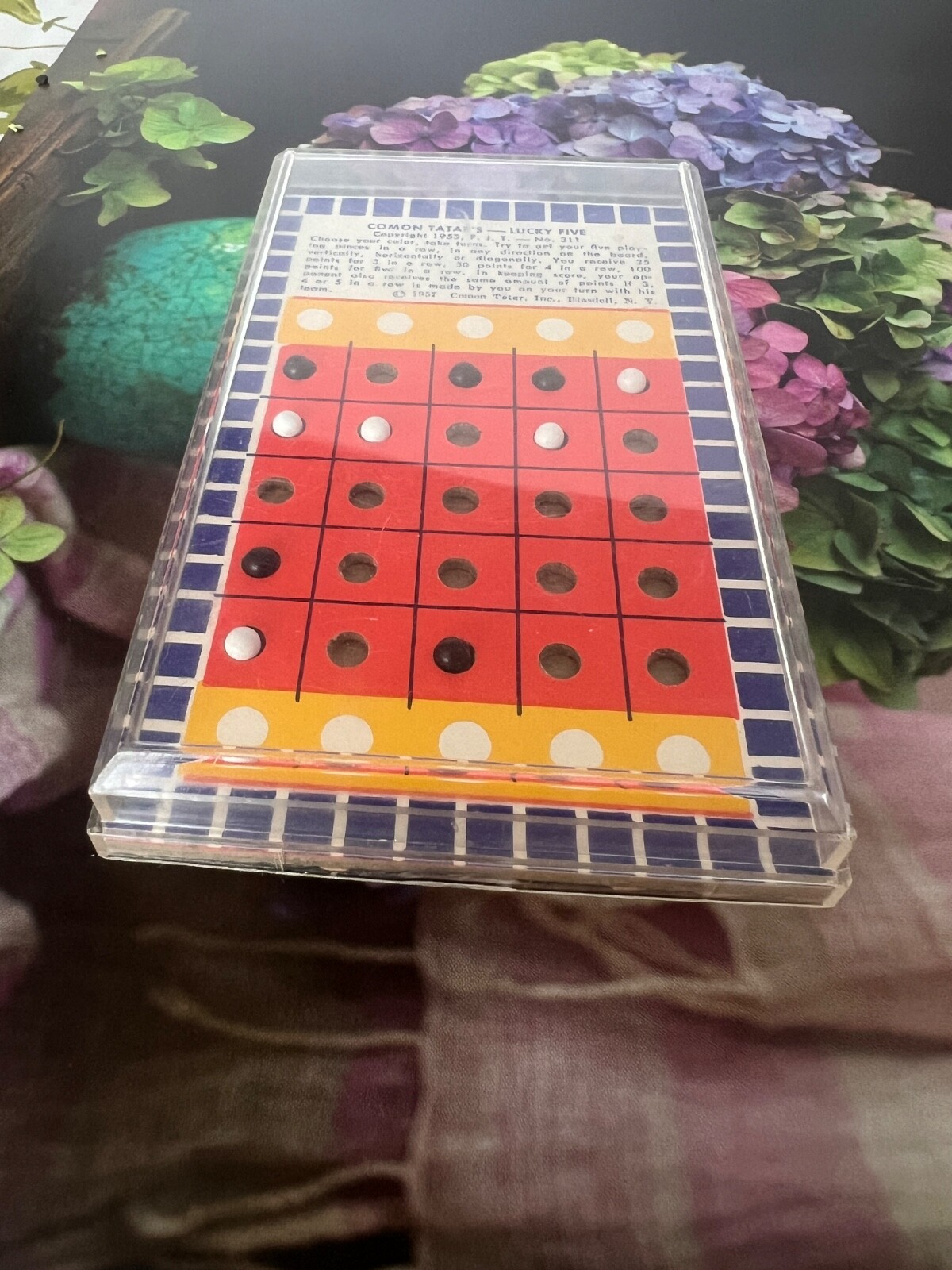 Dexterity Puzzle Game Vtg Comon Tatars Lucky Five 1953 #311 Family Fun EUC S1
