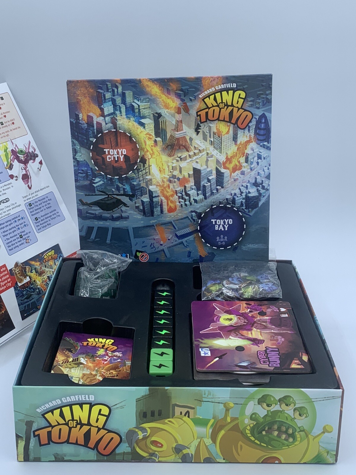 King of Tokyo Board Game Richard Garfield Complete Whatz Iello 2014 Original