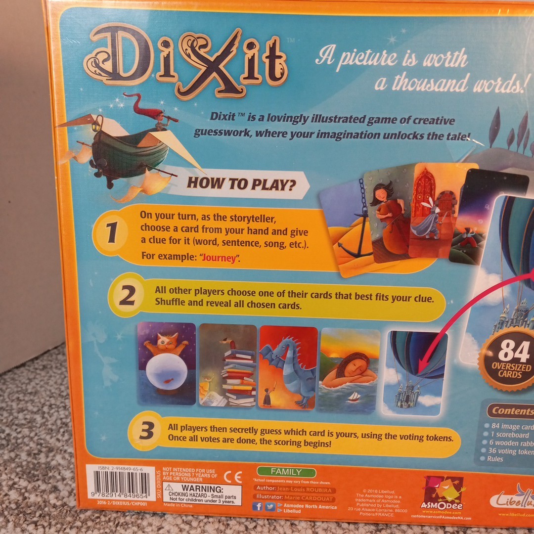 Dixit Family Board Game A Picture is Worth a Thousand Words Libellud New Sealed