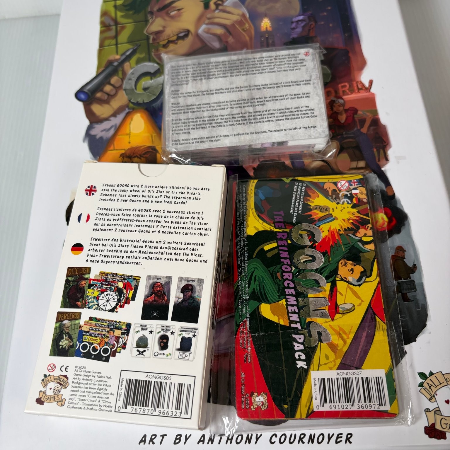 GOONS Kickstarter Headfirst Luxury Goon Pledge Board Game 1-5 Players Rare OOP
