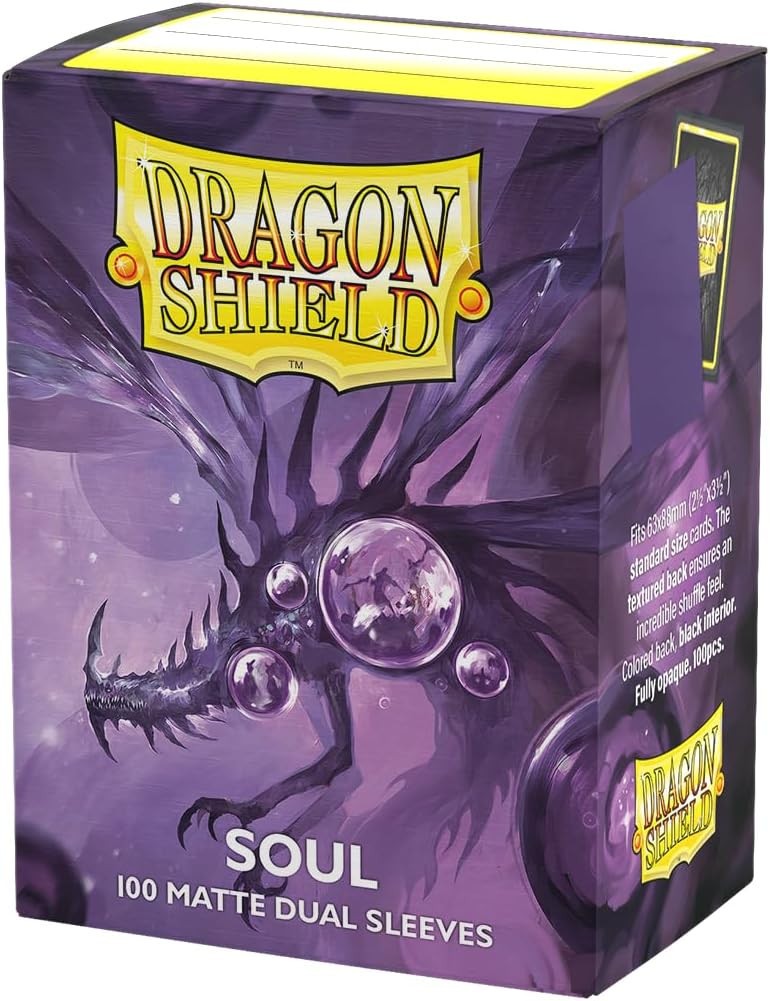 Dragon Shield Dual Matte Soul Purple 100 Protective Sleeves NEW SEALED